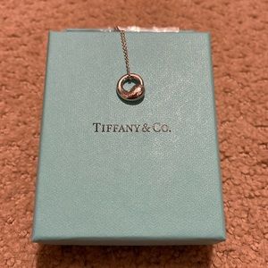 Tiffany & Co. Elsa Peretti Eternal Circle Pendant Necklace Silver W/ Box 🎁🎁